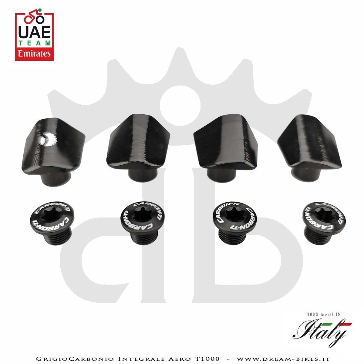 Carbon-Ti X-Fix X-Cover DA9200 Black Chainring Fixing Bolts Kit Specific For Dura-Ace 9200 12s Cranks