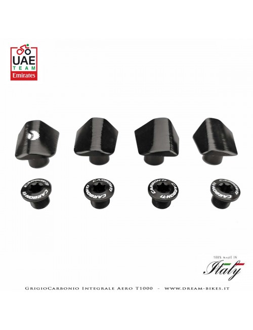 Carbon-Ti X-Fix X-Cover DA9200 Black Chainring Fixing Bolts Kit Specific For Dura-Ace 9200 12s Cranks