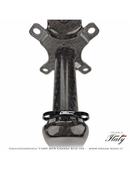 Pedivelle GrigioCarbonio MTB T1000 - BCD 104 mm - 269 gr.