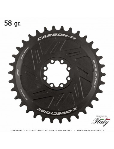 Carbon-Ti X-DirectDisc 8-Hole 3 mm Offset Corona Ultraleggera Direct Mount Per Sram Eagle XX SL, XX, XO, GX da 58 gr.