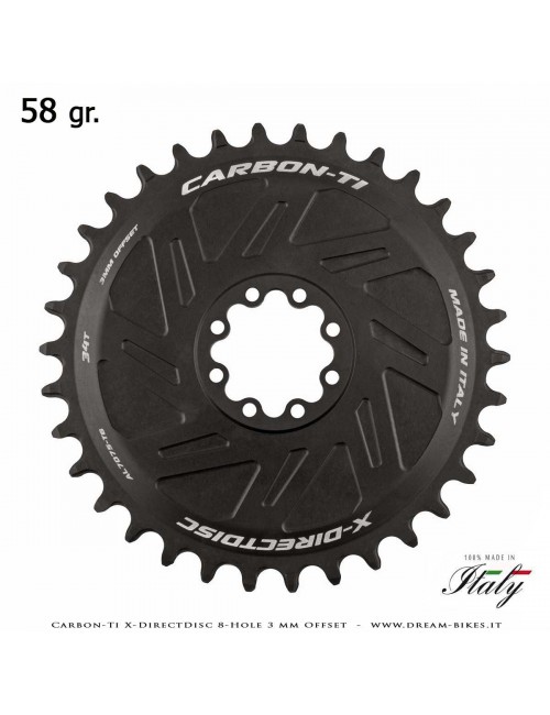 Carbon-Ti X-DirectDisc 8-Hole 3 mm Offset Corona Ultraleggera Direct Mount Per Sram Eagle XX SL, XX, XO, GX da 58 gr.