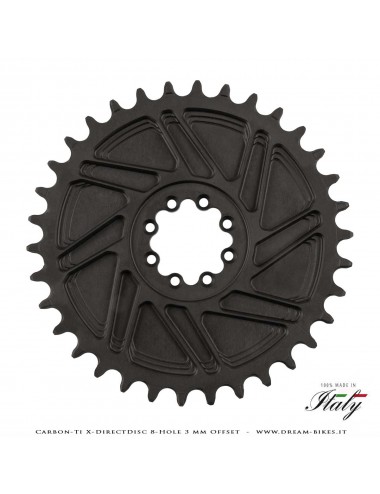 Carbon-Ti X-DirectDisc 8-Hole 3 mm Offset Corona Ultraleggera Direct Mount Per Sram Eagle XX SL, XX, XO, GX da 58 gr.