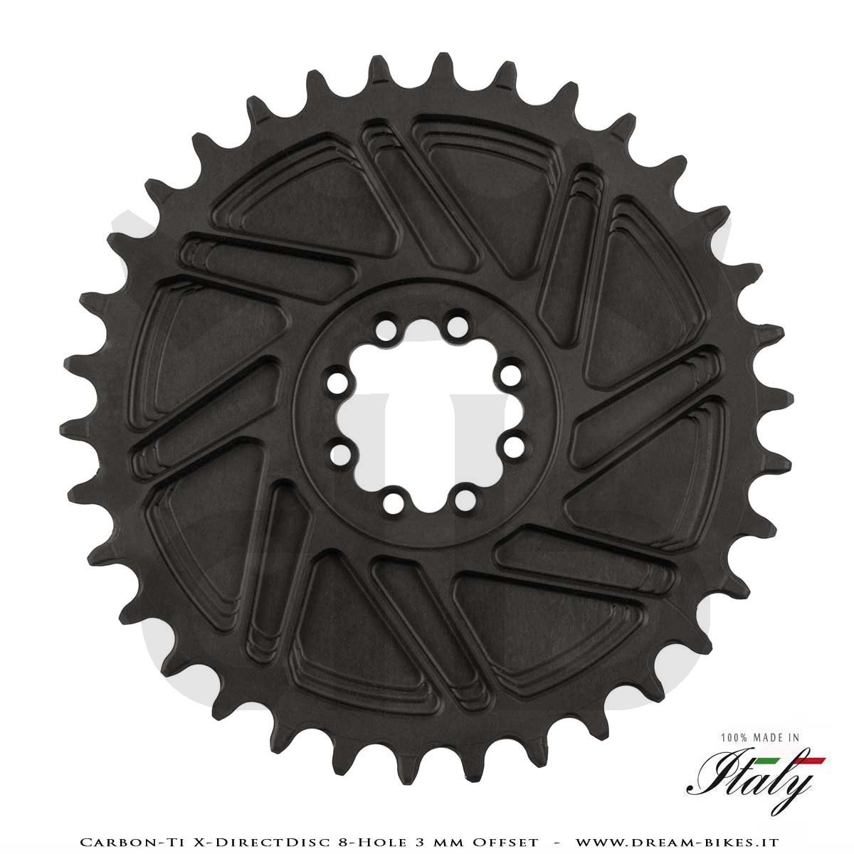 Carbon-Ti X-DirectDisc 8-Hole 3 mm Offset Corona Ultraleggera Direct Mount Per Sram Eagle XX SL, XX, XO, GX da 58 gr.