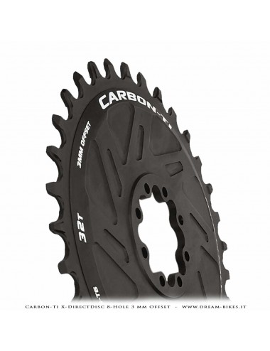 Carbon-Ti X-DirectDisc 8-Hole 3 mm Offset Corona Ultraleggera Direct Mount Per Sram Eagle XX SL, XX, XO, GX da 58 gr.