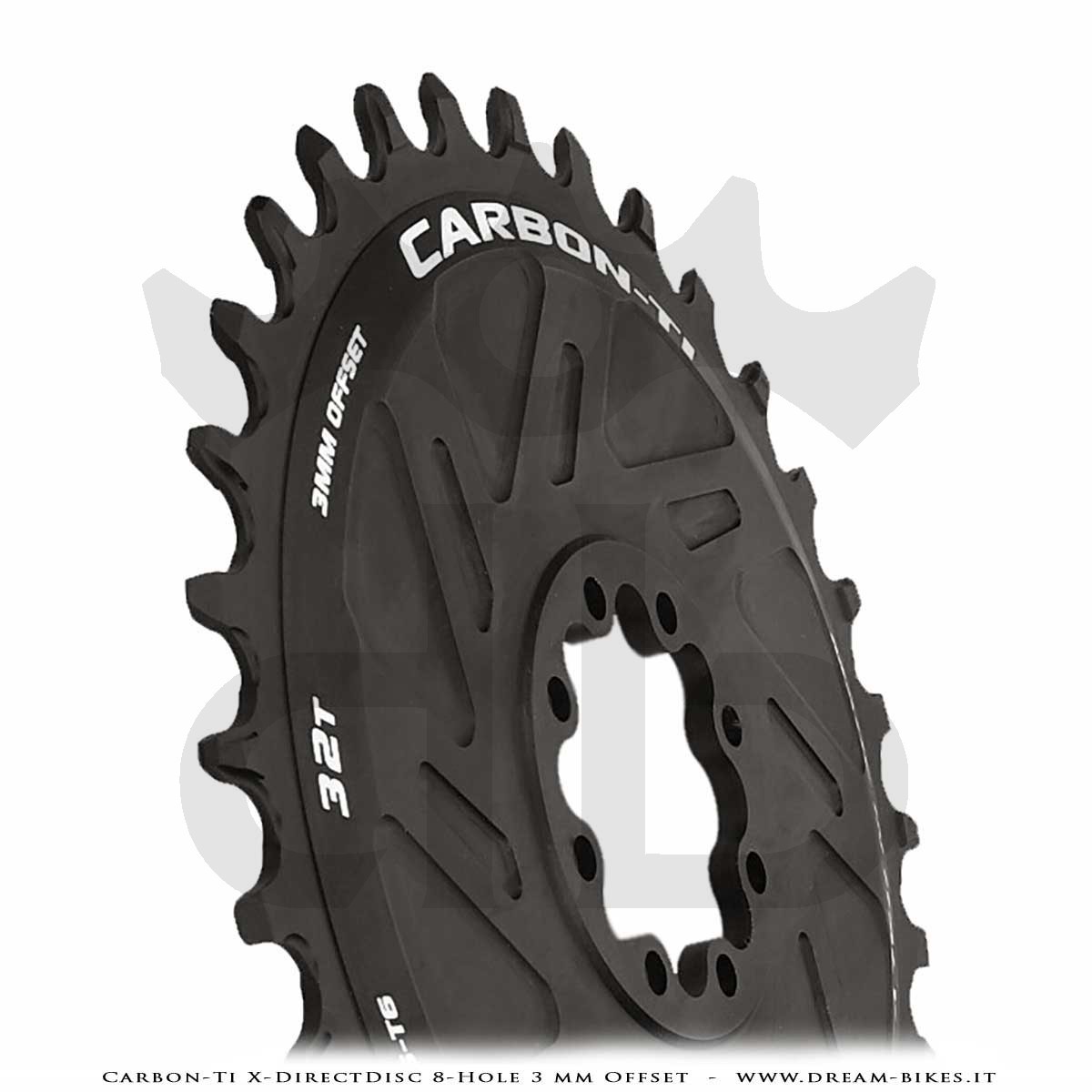 Carbon-Ti X-DirectDisc 8-Hole 3 mm Offset Corona Ultraleggera Direct Mount Per Sram Eagle XX SL, XX, XO, GX da 58 gr.