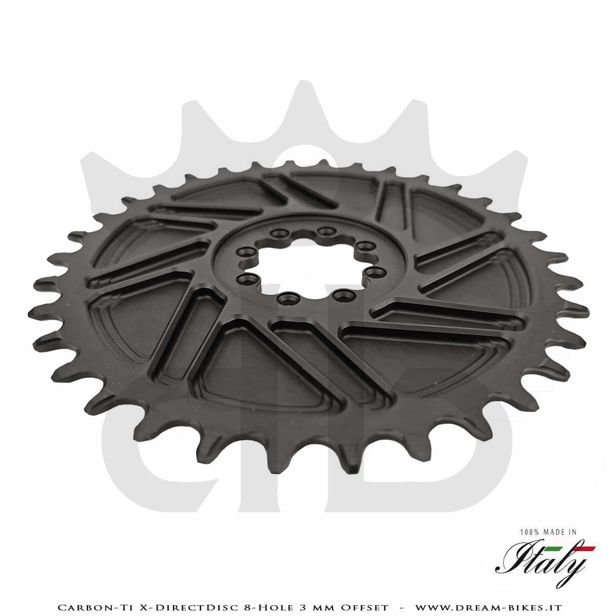 Carbon-Ti X-DirectDisc 8-Hole 3 mm Offset Ultralight Direct Mount Chainring For Sram Eagle XX SL, XX, XO, GX From 58 gr.