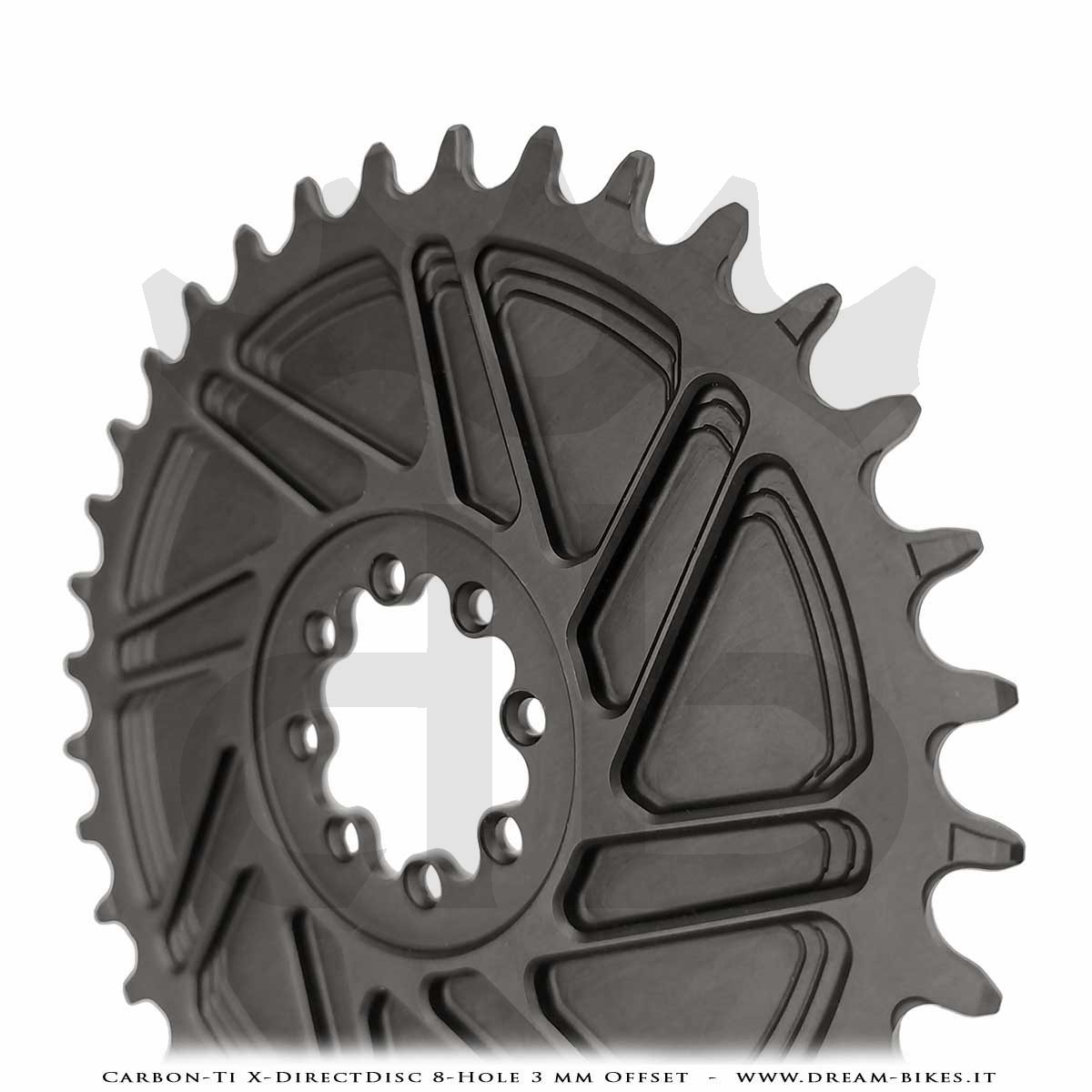 Carbon-Ti X-DirectDisc 8-Hole 3 mm Offset Ultralight Direct Mount Chainring For Sram Eagle XX SL, XX, XO, GX From 58 gr.