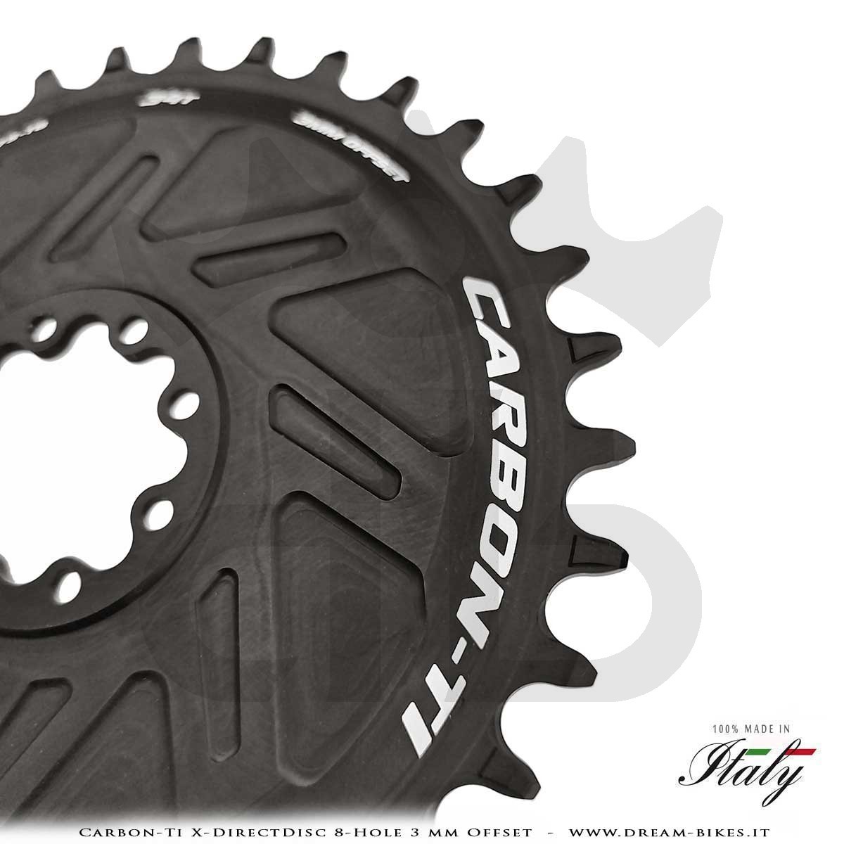 Carbon-Ti X-DirectDisc 8-Hole 3 mm Offset Ultralight Direct Mount Chainring For Sram Eagle XX SL, XX, XO, GX From 58 gr.