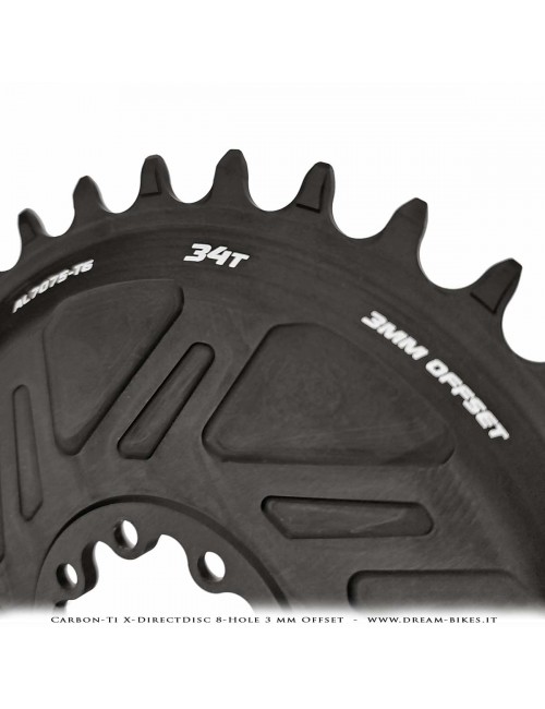 Carbon-Ti X-DirectDisc 8-Hole 3 mm Offset Corona Ultraleggera Direct Mount Per Sram Eagle XX SL, XX, XO, GX da 58 gr.