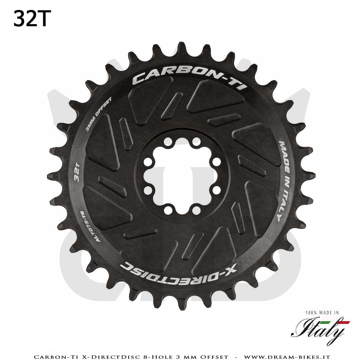 Carbon-Ti X-DirectDisc 8-Hole 3 mm Offset Corona Ultraleggera Direct Mount Per Sram Eagle XX SL, XX, XO, GX da 58 gr.