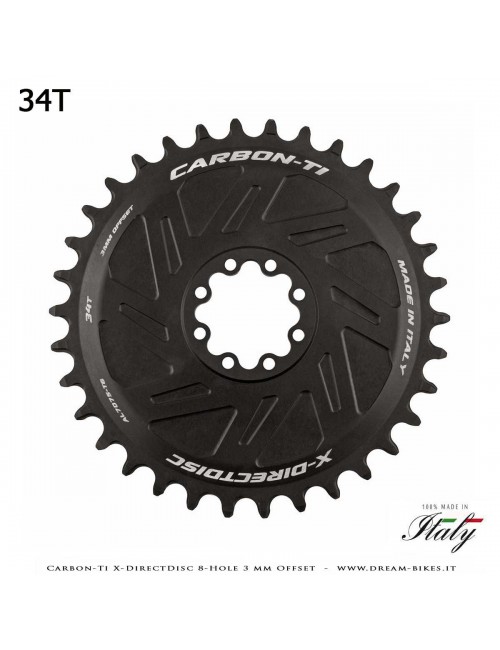 Carbon-Ti X-DirectDisc 8-Hole 3 mm Offset Corona Ultraleggera Direct Mount Per Sram Eagle XX SL, XX, XO, GX da 58 gr.
