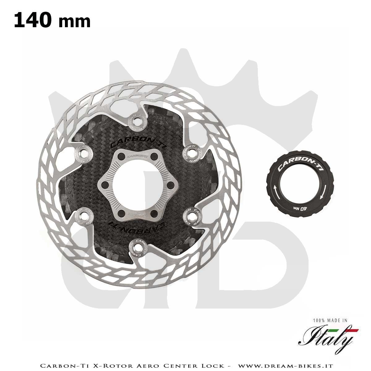 Carbon-Ti X-Rotor Aero Center Lock Aerodynamic Disc Brake Rotor