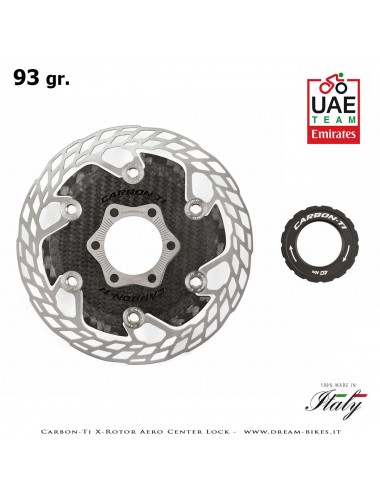 Carbon-Ti X-Rotor Aero Center Lock Disco Freno Aerodinamico