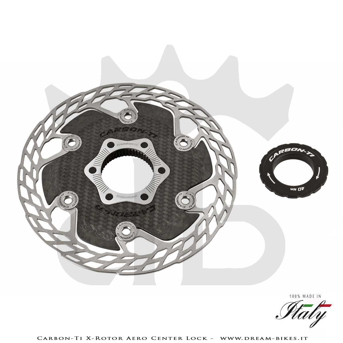 Carbon-Ti X-Rotor Aero Center Lock Aerodynamic Disc Brake Rotor