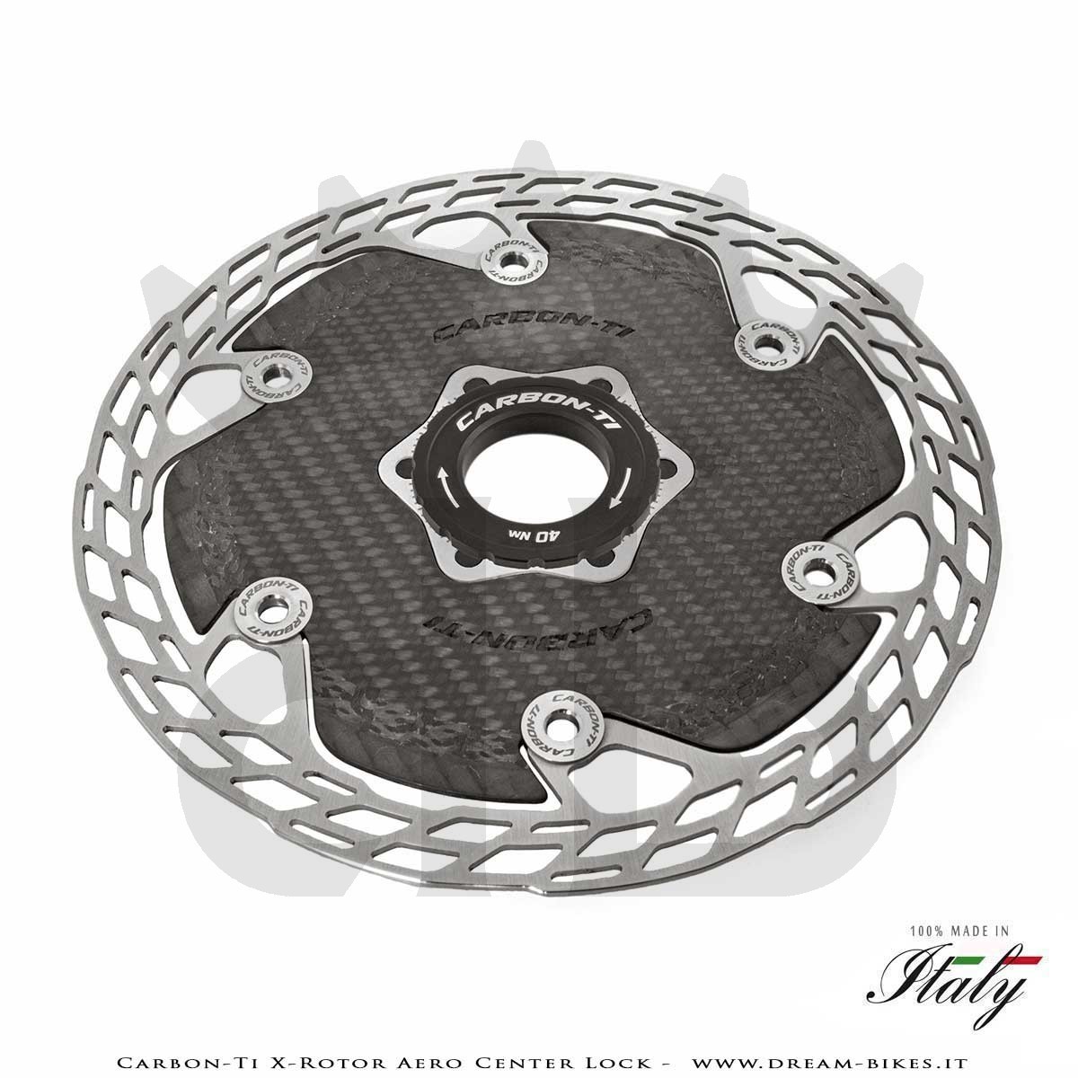 Carbon-Ti X-Rotor Aero Center Lock Disco Freno Aerodinamico