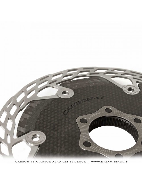 Carbon-Ti X-Rotor Aero Center Lock Aerodynamic Disc Brake Rotor
