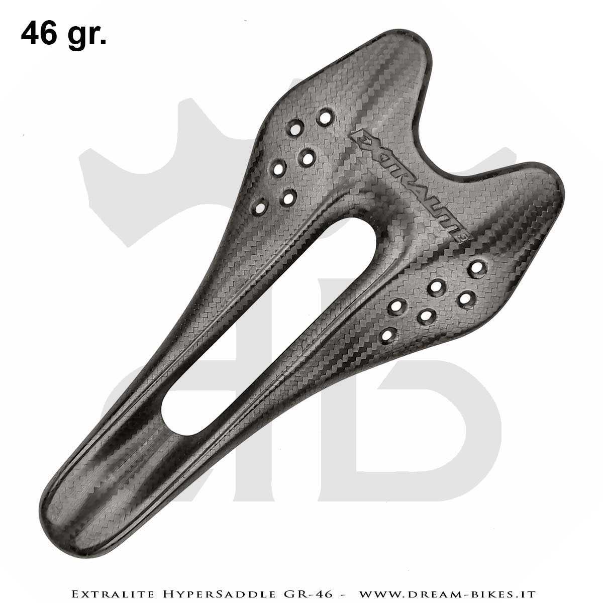 Extralite HyperSaddle GR-46 Full Carbon Ultralight Saddle 46 gr.