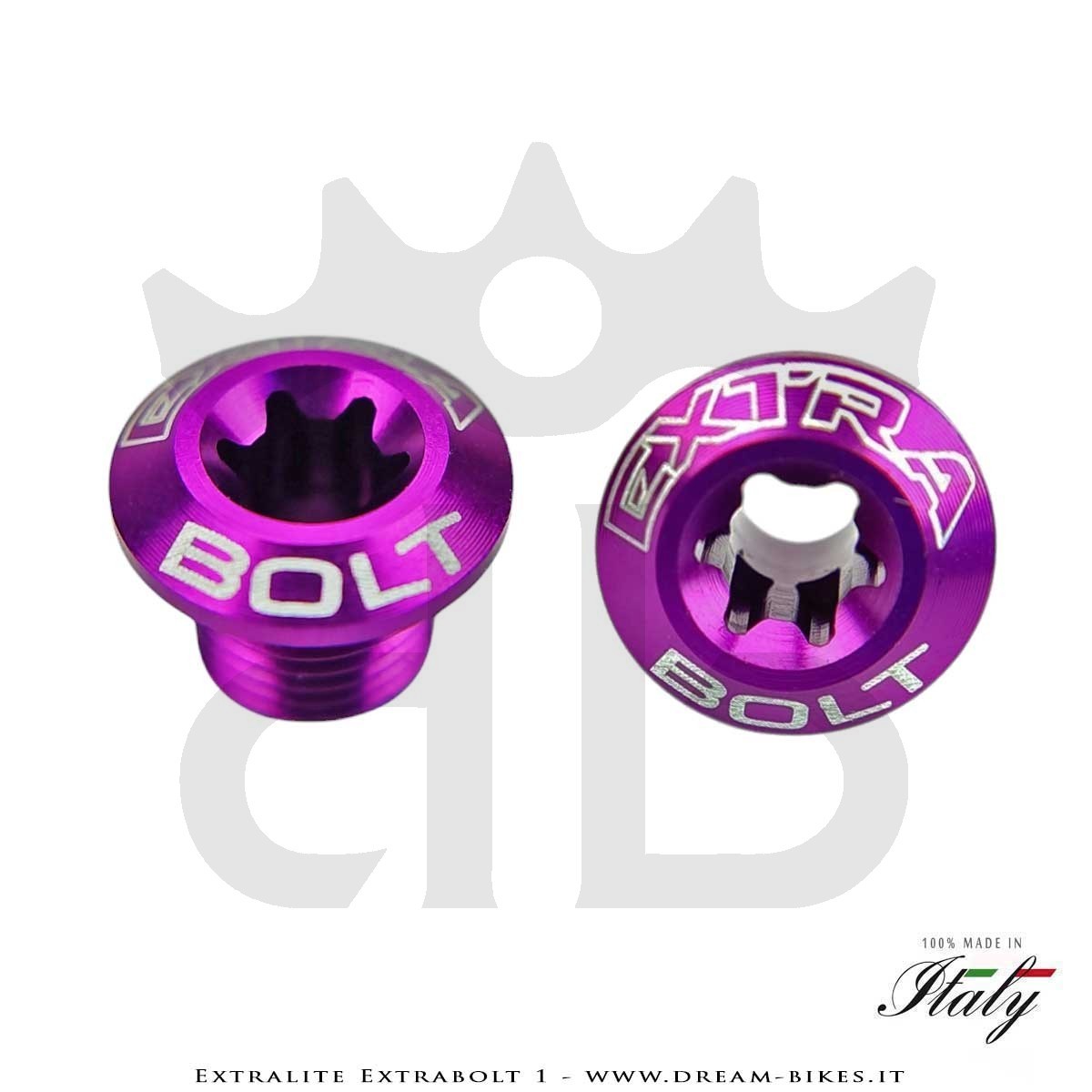 Extralite ExtraBolt 1 Kit Bussole Corona Ultraleggere (4 Maschi + 4 Femmine)