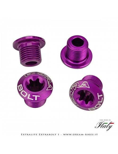 Extralite ExtraBolt 1 Ultralight Chainring Bolts Kit (4 Males + 4 Females)