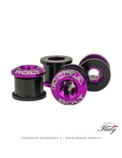 Extralite ExtraBolt 1 Ultralight Chainring Bolts Kit (4 Males + 4 Females)