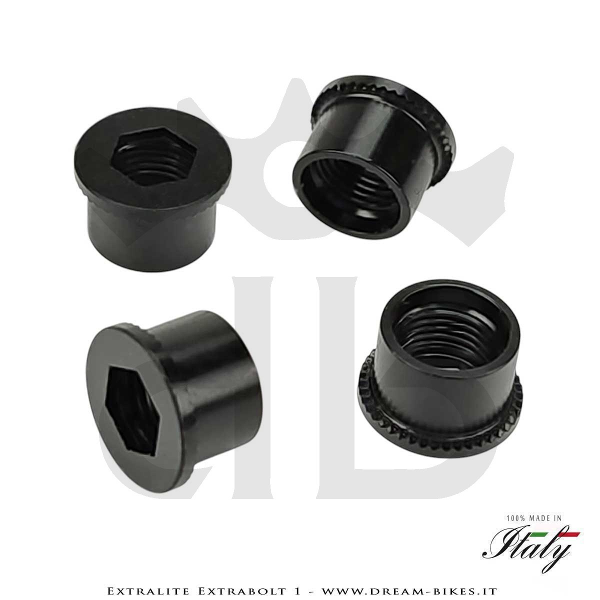 Extralite ExtraBolt 1 Kit Bussole Corona Ultraleggere (4 Maschi + 4 Femmine)