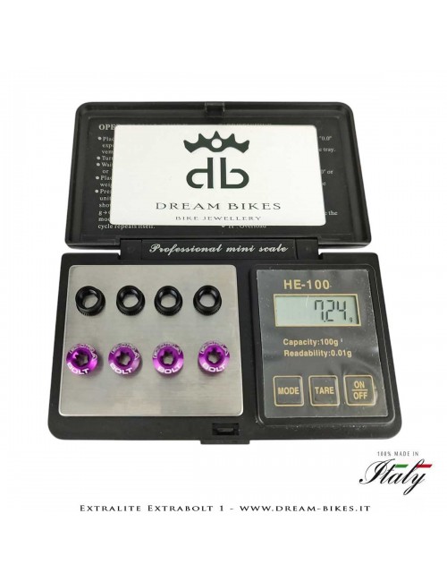 Extralite ExtraBolt 1 Kit Bussole Corona Ultraleggere (4 Maschi + 4 Femmine)