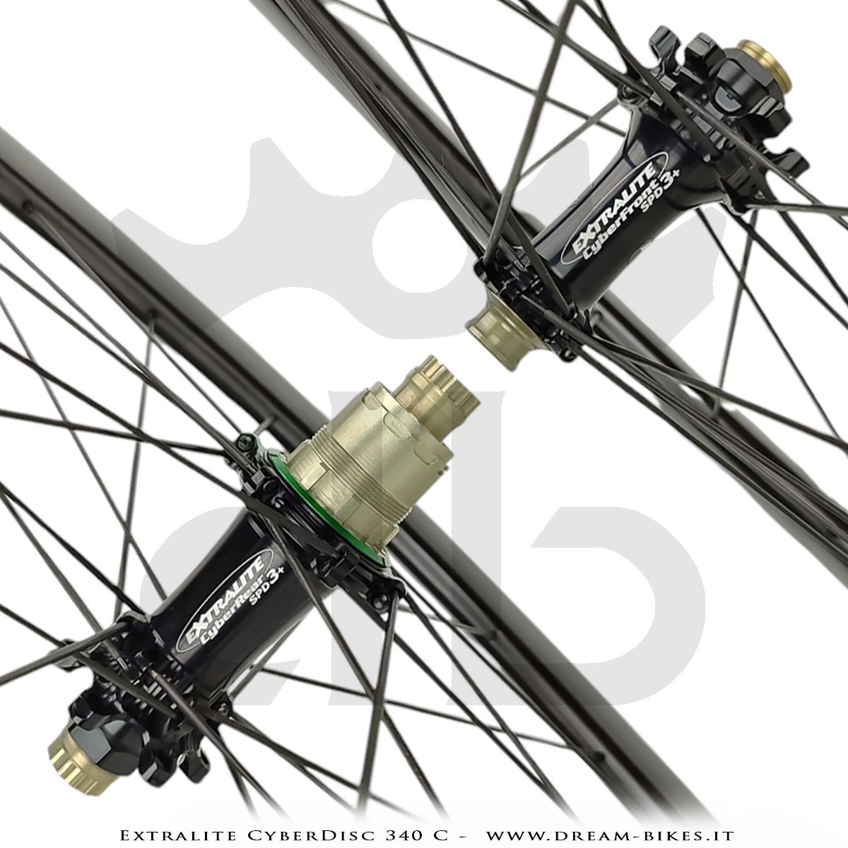 Extralite CyberDisc 340 C Ruote Strada Disco Copertonicino-Tubeless Profilo 40 mm da 890 gr.