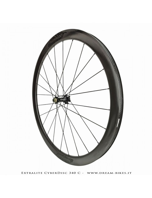 Extralite CyberDisc 340 C Ruote Strada Disco Copertonicino-Tubeless Profilo 40 mm da 890 gr.