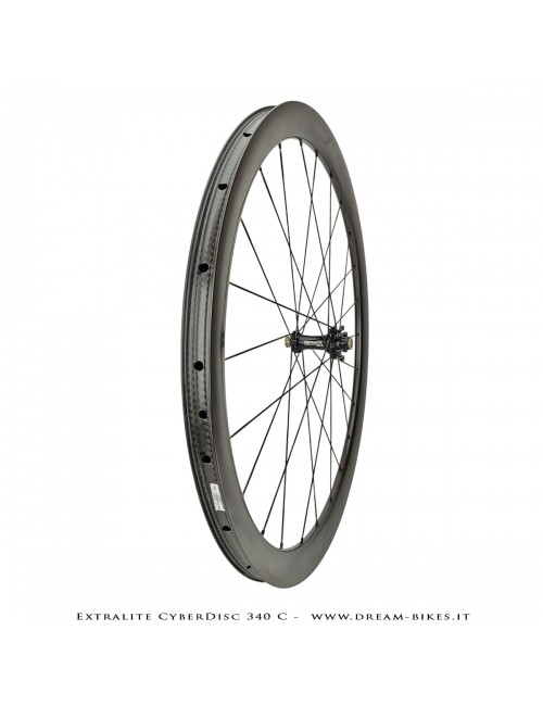 Extralite CyberDisc 340 C Ruote Strada Disco Copertonicino-Tubeless Profilo 40 mm da 890 gr.