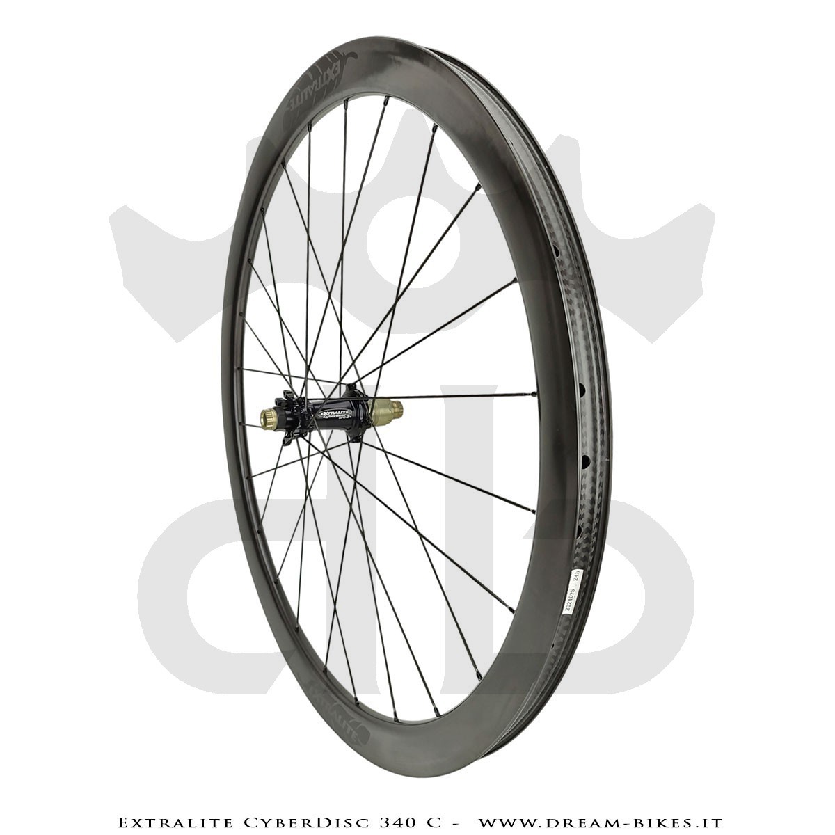 Extralite CyberDisc 340 C Clincher-Tubeless Disc Road Wheels 40 mm from 890 gr.