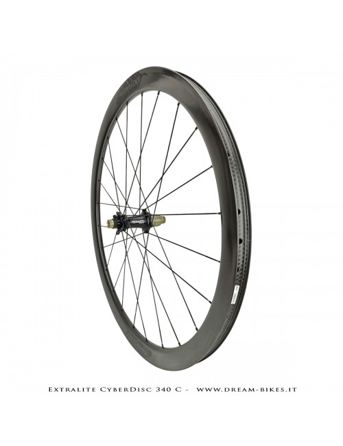 Extralite CyberDisc 340 C Ruote Strada Disco Copertonicino-Tubeless Profilo 40 mm da 890 gr.