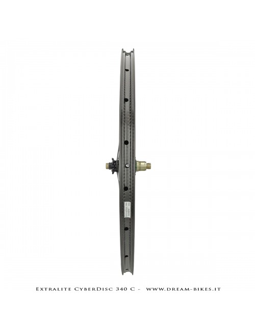 Extralite CyberDisc 340 C Clincher-Tubeless Disc Road Wheels 40 mm from 890 gr.