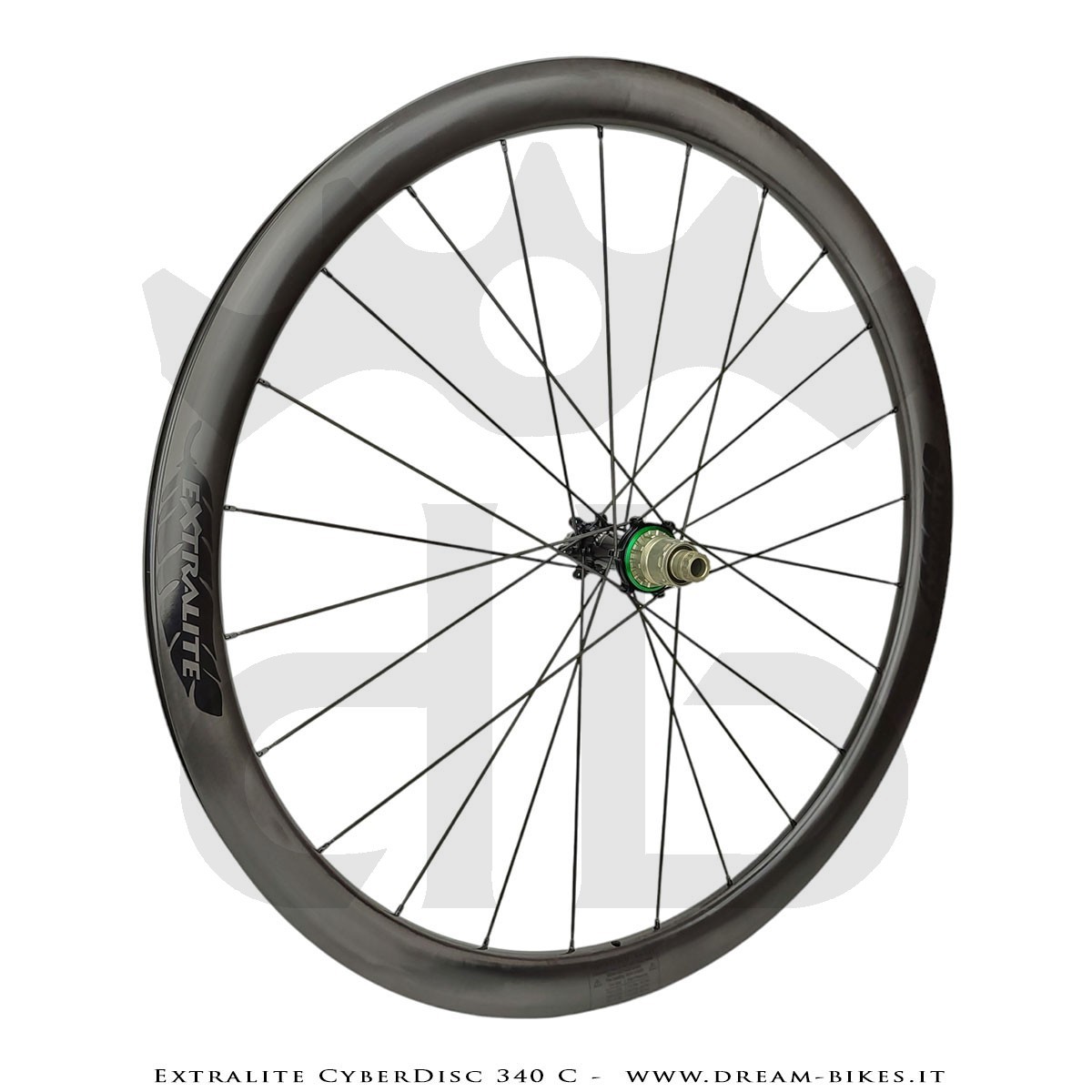 Extralite CyberDisc 340 C Ruote Strada Disco Copertonicino-Tubeless Profilo 40 mm da 890 gr.