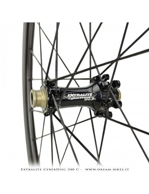 Extralite CyberDisc 340 C Clincher-Tubeless Disc Road Wheels 40 mm from 890 gr.