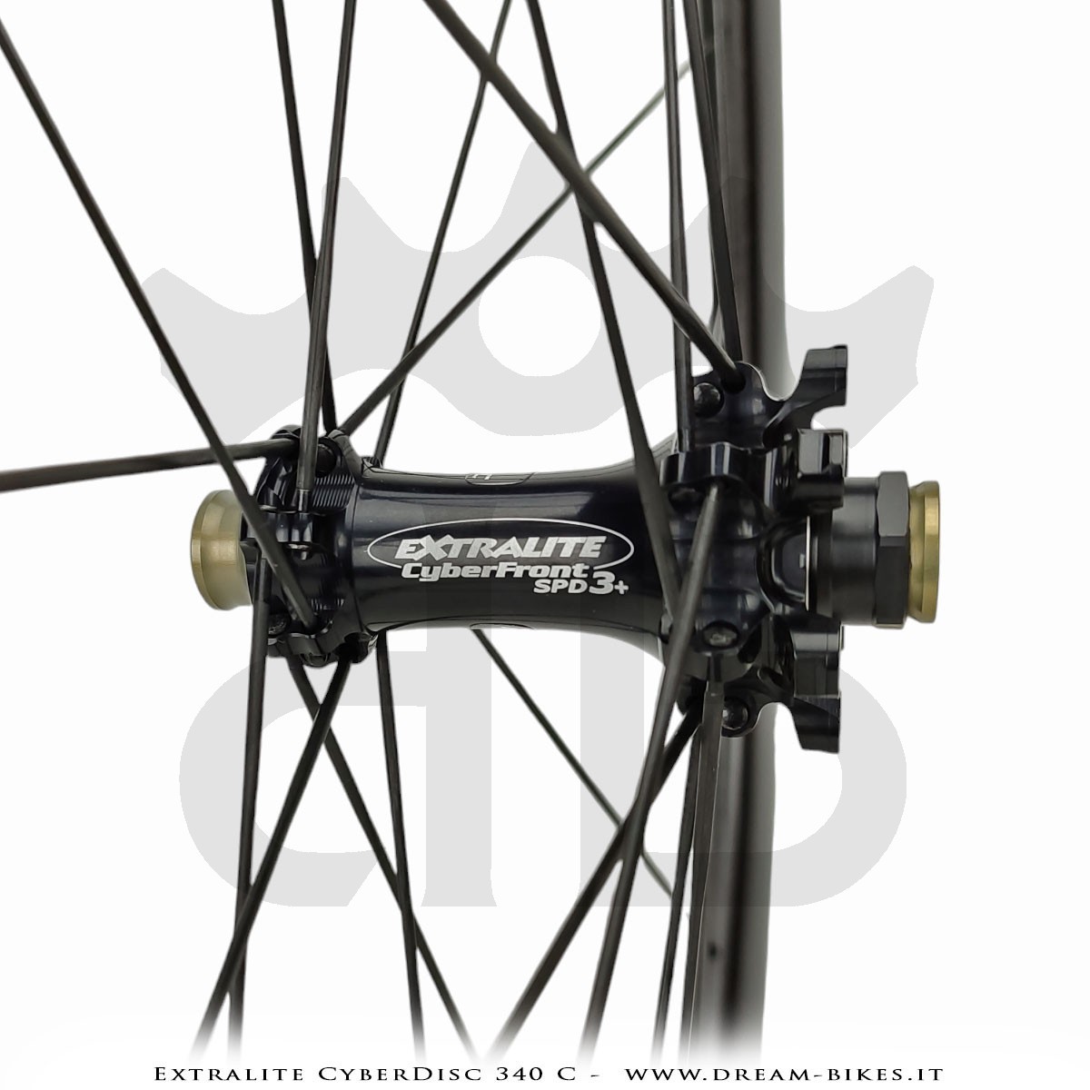 Extralite CyberDisc 340 C Clincher-Tubeless Disc Road Wheels 40 mm from 890 gr.