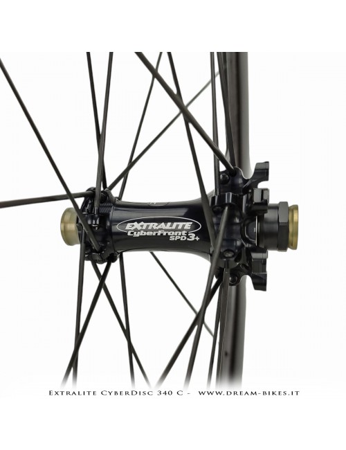 Extralite CyberDisc 340 C Clincher-Tubeless Disc Road Wheels 40 mm from 890 gr.