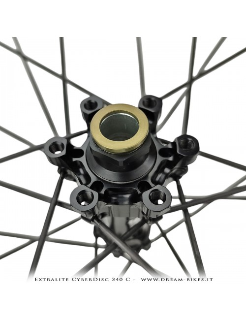 Extralite CyberDisc 340 C Clincher-Tubeless Disc Road Wheels 40 mm from 890 gr.