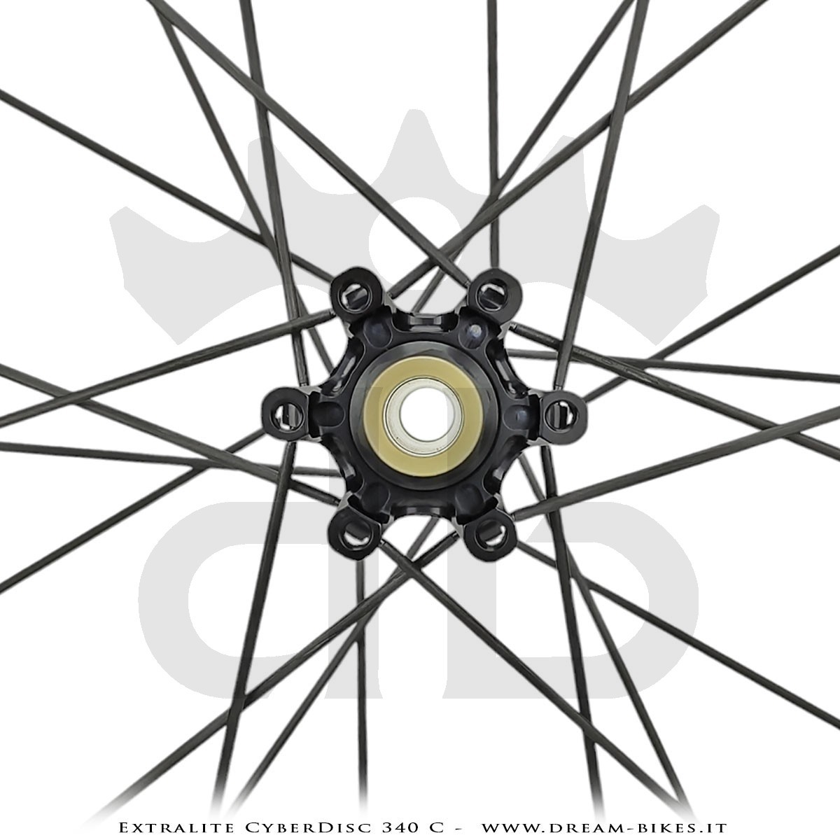 Extralite CyberDisc 340 C Ruote Strada Disco Copertonicino-Tubeless Profilo 40 mm da 890 gr.