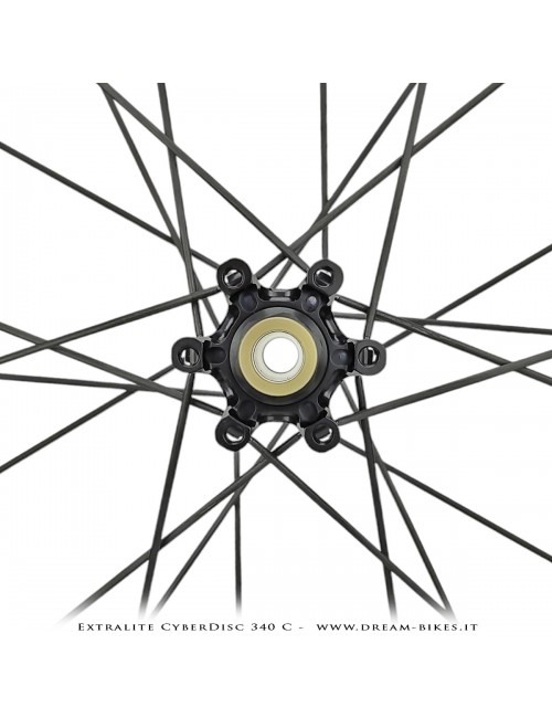 Extralite CyberDisc 340 C Ruote Strada Disco Copertonicino-Tubeless Profilo 40 mm da 890 gr.