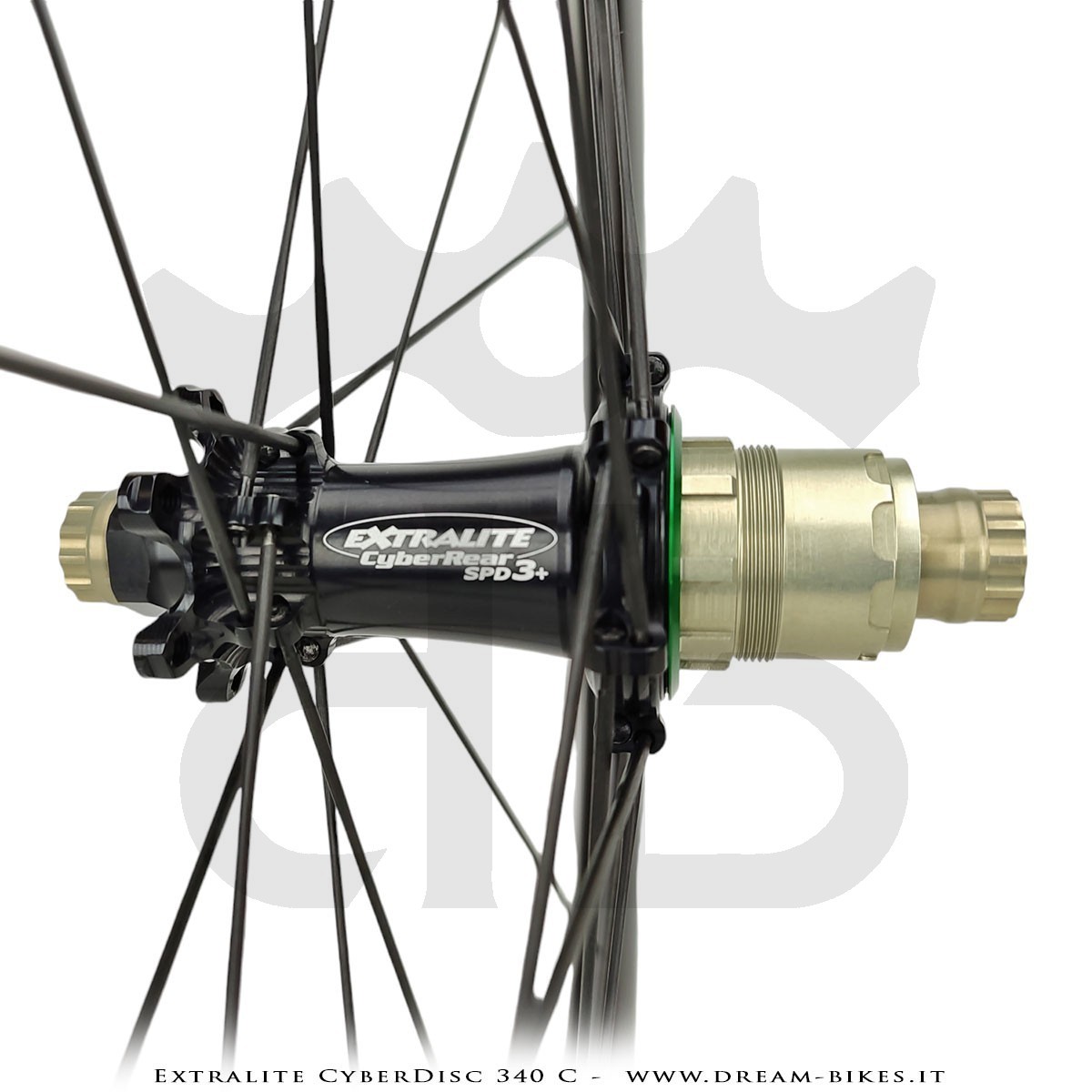 Extralite CyberDisc 340 C Clincher-Tubeless Disc Road Wheels 40 mm from 890 gr.