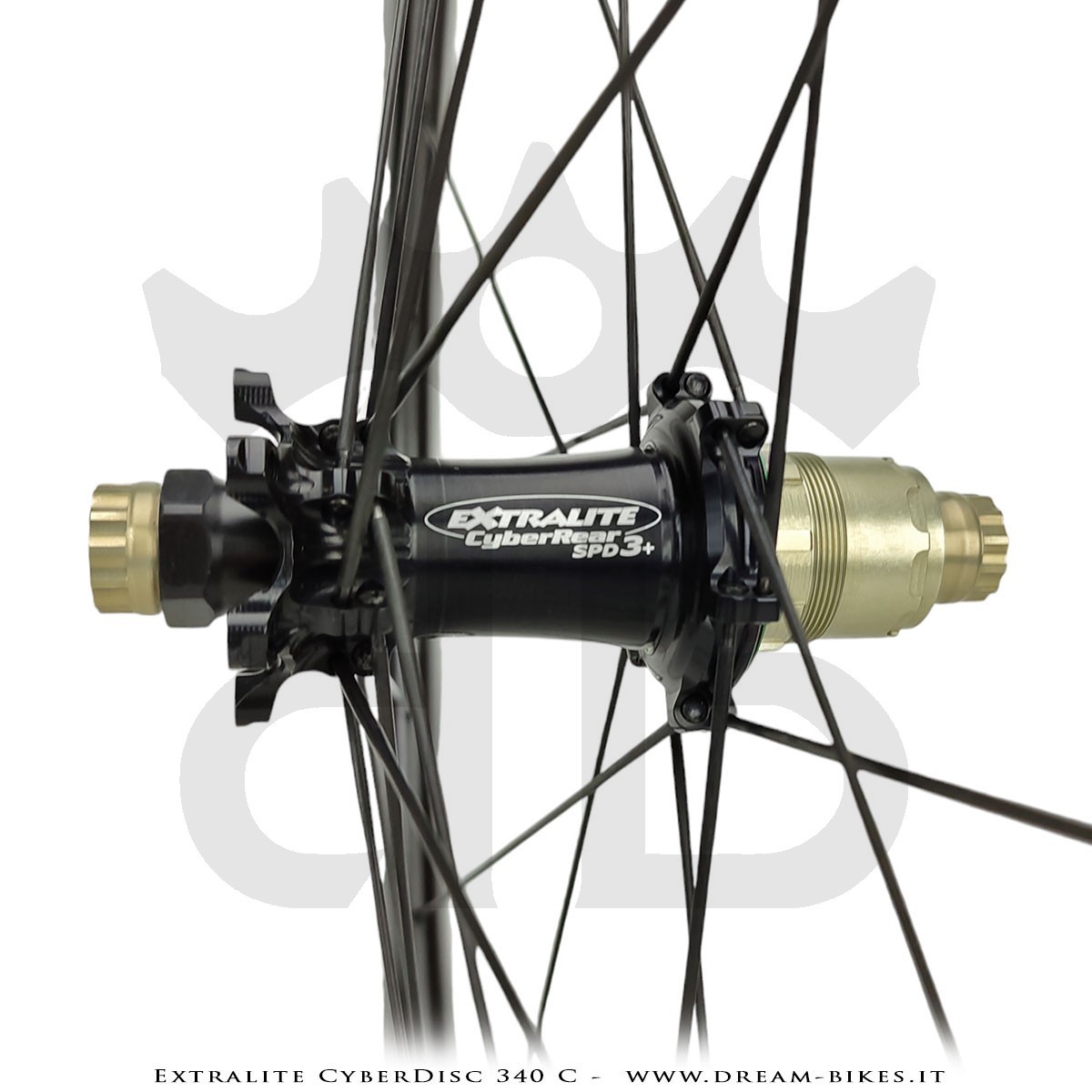 Extralite CyberDisc 340 C Ruote Strada Disco Copertonicino-Tubeless Profilo 40 mm da 890 gr.
