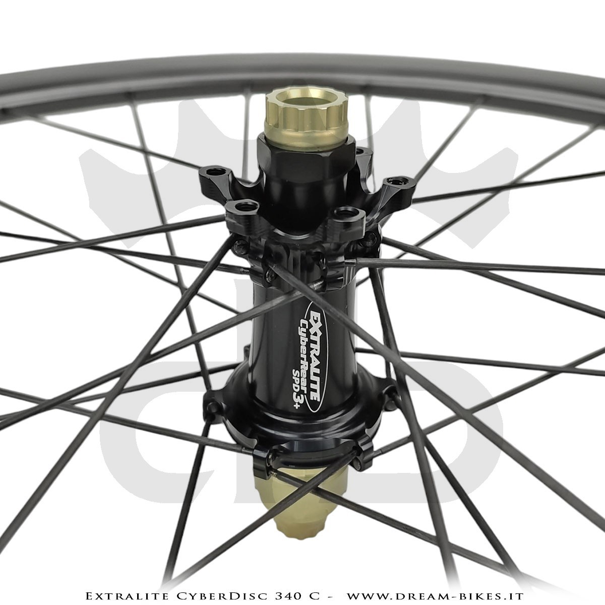 Extralite CyberDisc 340 C Ruote Strada Disco Copertonicino-Tubeless Profilo 40 mm da 890 gr.