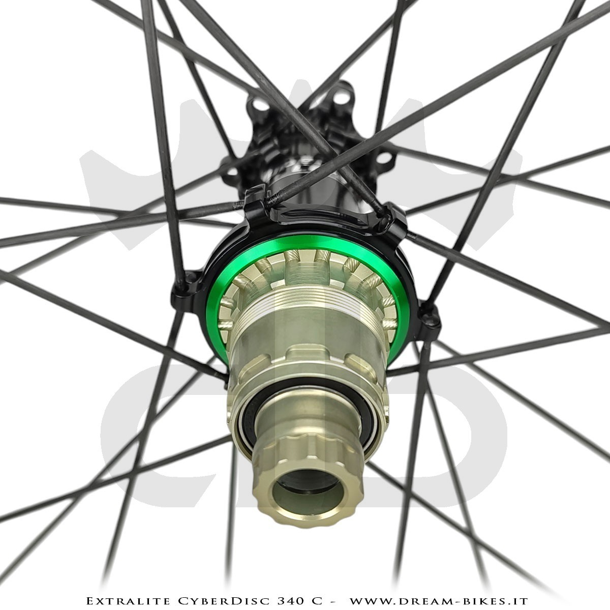 Extralite CyberDisc 340 C Ruote Strada Disco Copertonicino-Tubeless Profilo 40 mm da 890 gr.