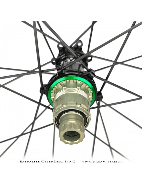 Extralite CyberDisc 340 C Ruote Strada Disco Copertonicino-Tubeless Profilo 40 mm da 890 gr.