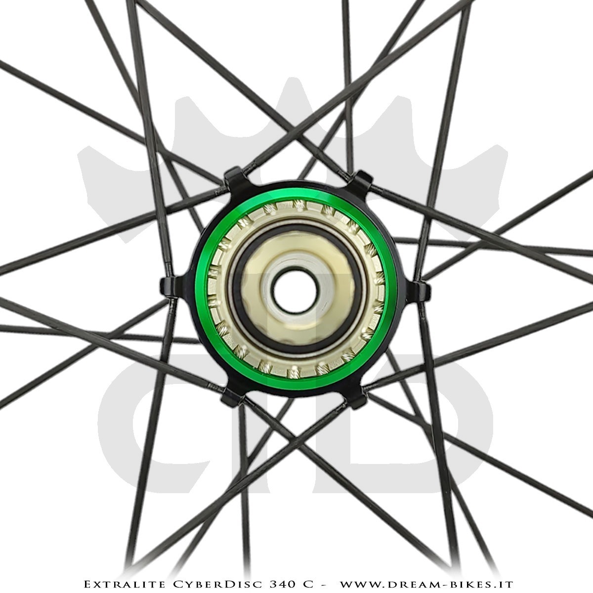 Extralite CyberDisc 340 C Ruote Strada Disco Copertonicino-Tubeless Profilo 40 mm da 890 gr.