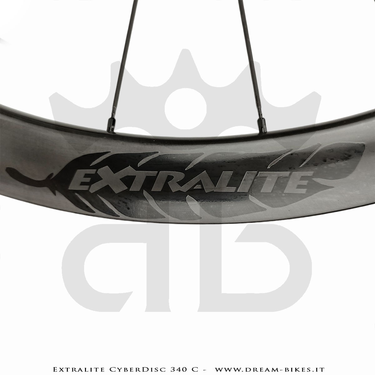 Extralite CyberDisc 340 C Clincher-Tubeless Disc Road Wheels 40 mm from 890 gr.