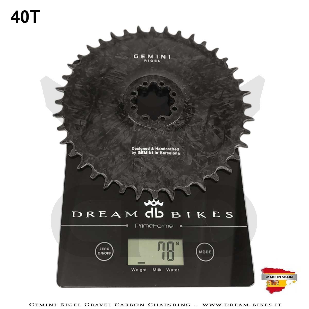 Gemini Rigel Corona Gravel Direct Mount (Offset 6.5 mm) Ultraleggera In Carbonio Forgiato, da 78 gr.