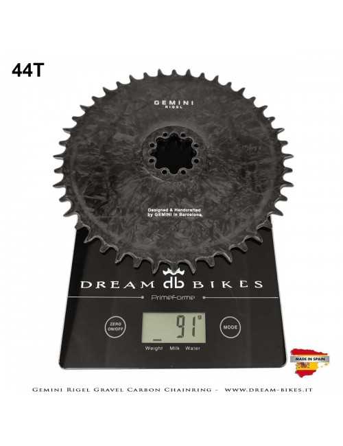 Gemini Rigel Ultralight Forged Carbon Fiber Direct Mount (6.5 mm Offset) Gravel/Road Racing Chainring, From 78 gr.