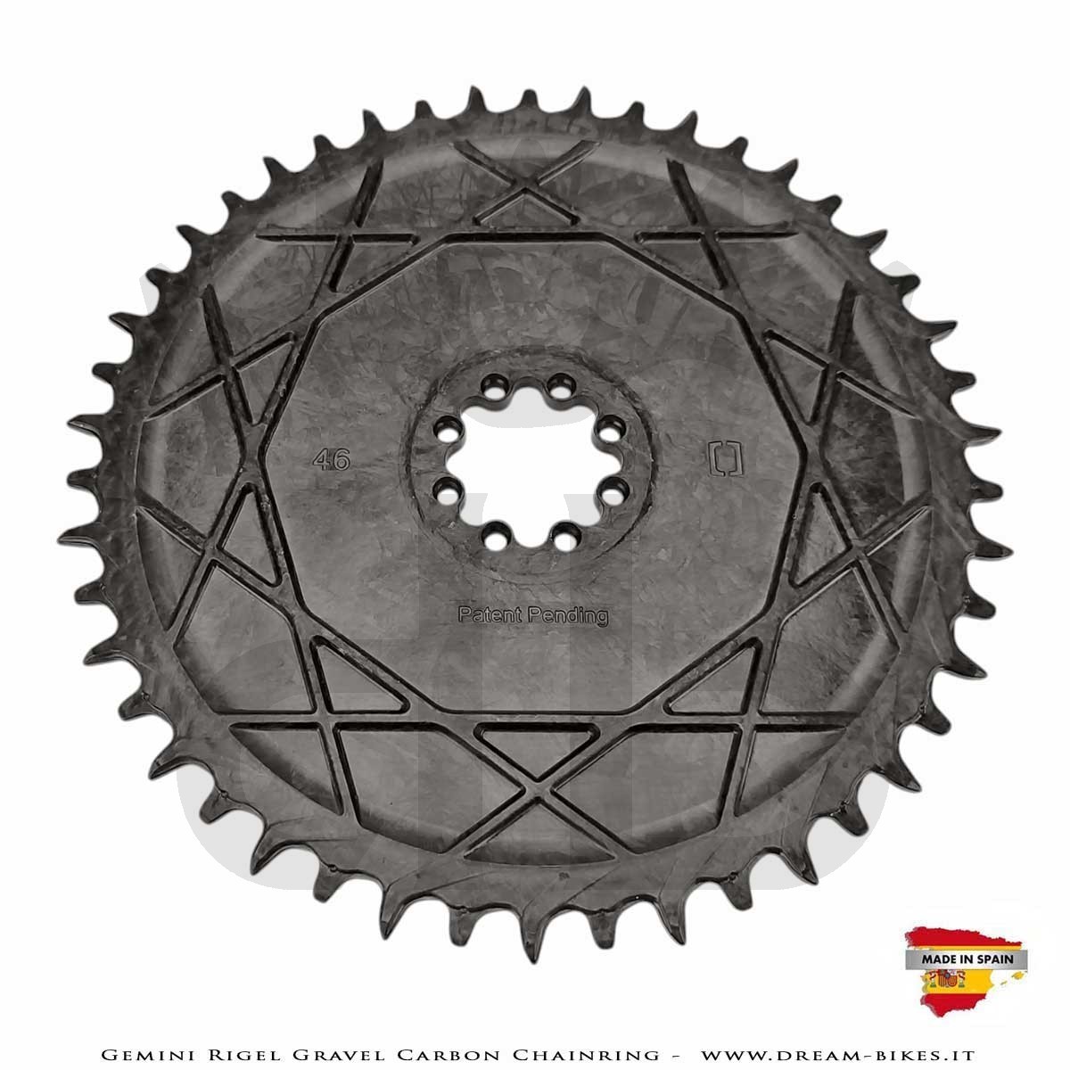 Gemini Rigel Corona Gravel Direct Mount (Offset 6.5 mm) Ultraleggera In Carbonio Forgiato, da 78 gr.