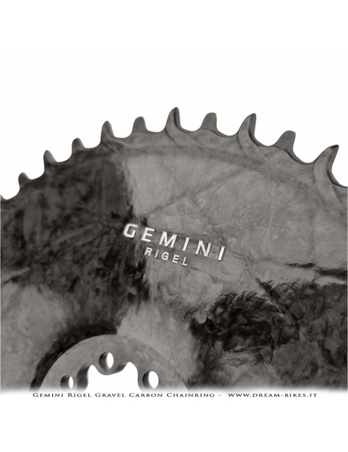 Gemini Rigel Ultralight Forged Carbon Fiber Direct Mount (6.5 mm Offset) Gravel Chainring, From 78 gr.